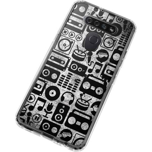 Music Pattern LG K51/Q51 Clear Case