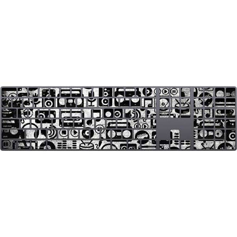 Music Pattern Magic Keyboard with Numeric Keypad Skin