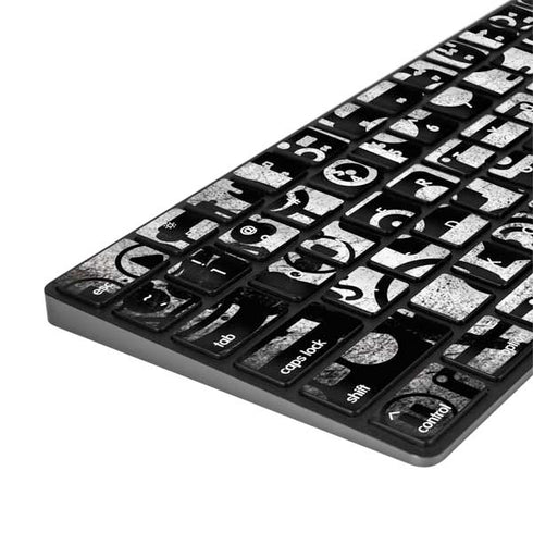 Music Pattern Magic Keyboard with Numeric Keypad Skin
