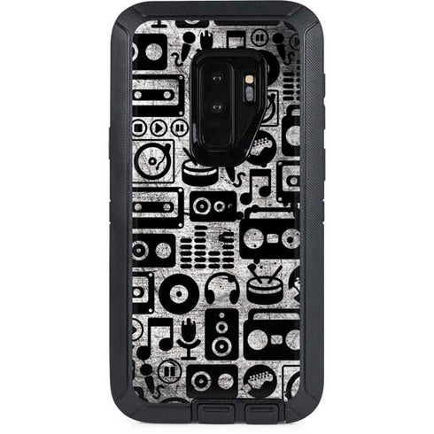 Music Pattern Otterbox Defender Galaxy Skin