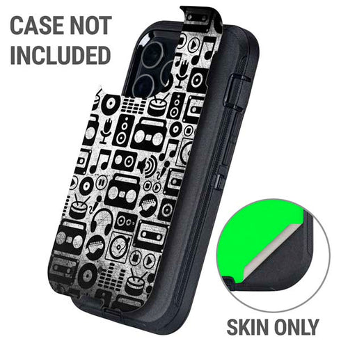 Music Pattern Otterbox Defender iPhone Skin