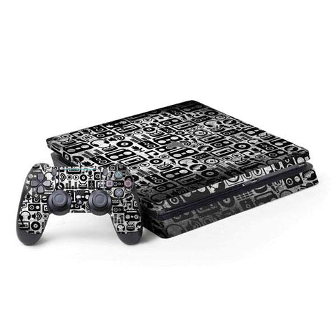 Music Pattern PS4 Slim Bundle Skin