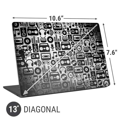 Music Pattern Universal Laptop 13in (10.6 x 7.6in) Skin