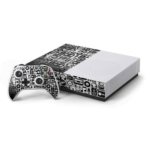 Music Pattern Xbox One S Console and Controller Bundle Skin