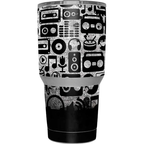 Music Pattern Yeti 30oz Rambler Tumbler Skin