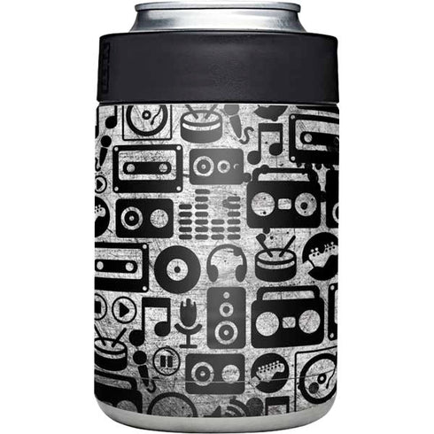 Music Pattern Yeti Colster Can Insulator Skin