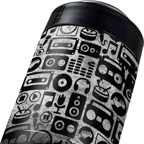 Music Pattern Yeti Colster Can Insulator Skin