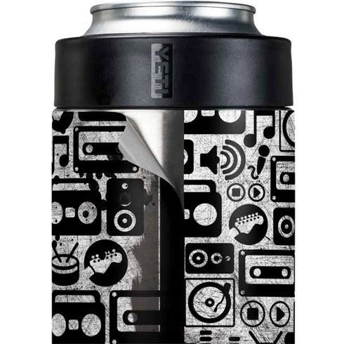 Music Pattern Yeti Colster Can Insulator Skin