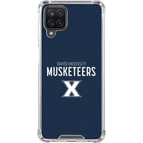 Xavier University Muskateers Galaxy A12 Clear Case