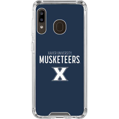 Xavier University Muskateers Galaxy A30 Clear Case