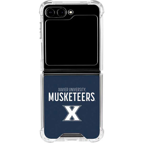 Xavier University Muskateers Galaxy Z Flip5 5G Clear Case
