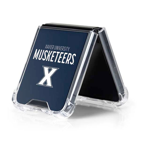 Xavier University Muskateers Galaxy Z Flip5 5G Clear Case