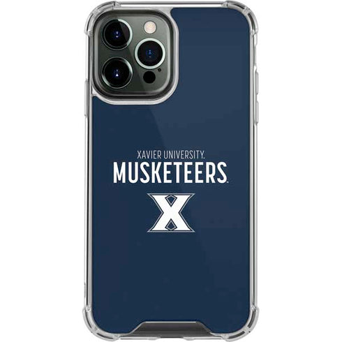 Xavier University Muskateers iPhone 14 Pro Max Clear Case