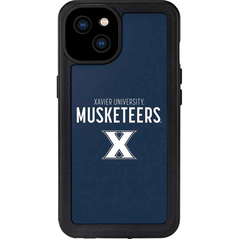 Xavier University Muskateers iPhone 15 Plus Waterproof Case