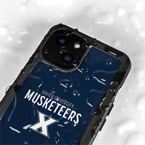 Xavier University Muskateers iPhone 15 Plus Waterproof Case