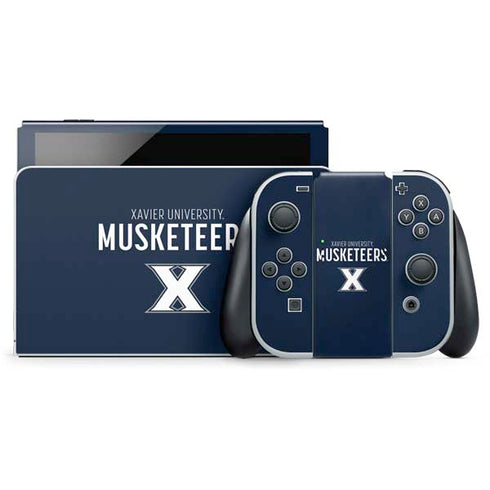 Xavier University Muskateers Nintendo Switch OLED (2021) Skin