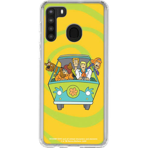 Scooby Doo Mystery Machine Van Galaxy A21 Clear Case