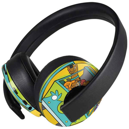 Scooby Doo Mystery Machine Van PlayStation 4 Gold Wireless Headset Skin
