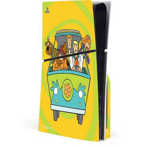 Scooby Doo Mystery Machine Van PS5 Slim Disk Console Skin