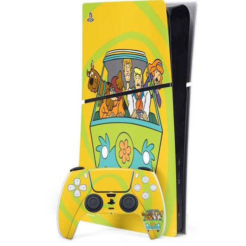 Scooby Doo Mystery Machine Van PS5 Slim Digital Edition Bundle Skin