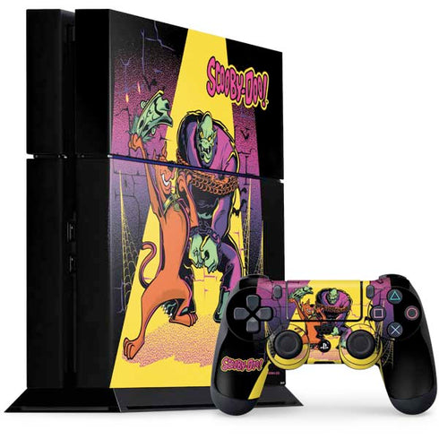 Scooby Doo Mystery Solved PS4 Console and Controller Bundle Skin
