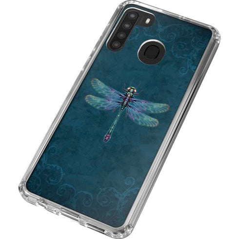 Brigid Ashwood Mystical Dragonfly Galaxy A21 Clear Case