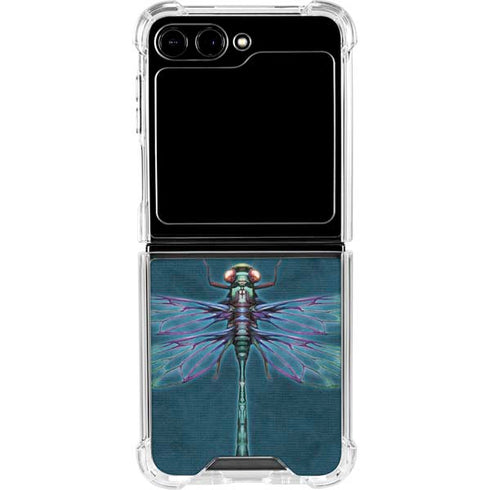 Mystical Dragonfly by Brigid Ashwood Galaxy Z Flip5 5G Clear Case