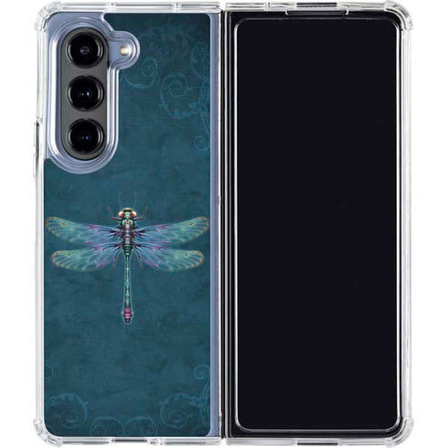 Mystical Dragonfly by Brigid Ashwood Galaxy Z Fold5 5G Clear Case