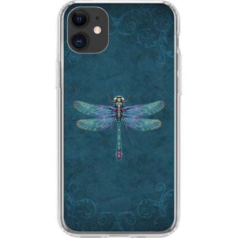 Mystical Dragonfly by Brigid Ashwood iPhone 11 Clear Case