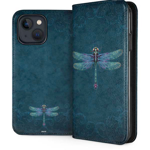 Mystical Dragonfly by Brigid Ashwood iPhone 15 Plus Folio Case