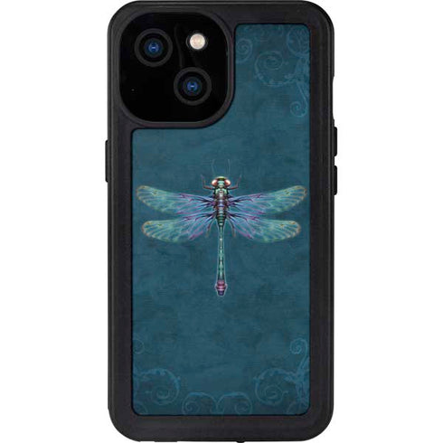 Mystical Dragonfly by Brigid Ashwood iPhone 15 Waterproof Case