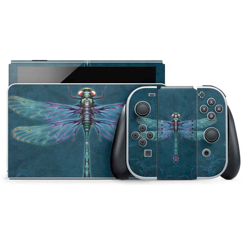 Brigid Ashwood Mystical Dragonfly Nintendo Switch OLED (2021) Skin