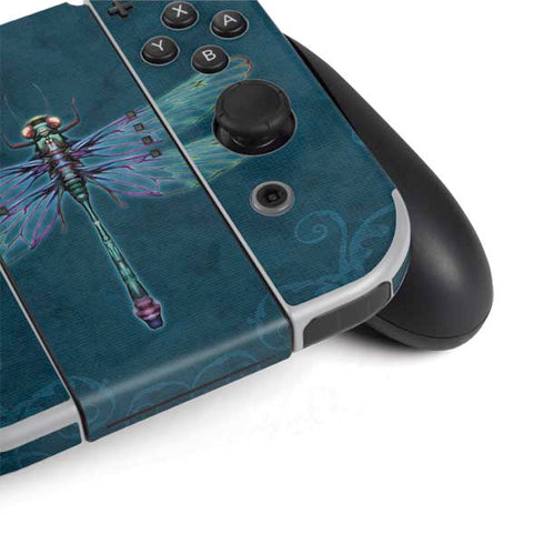 Brigid Ashwood Mystical Dragonfly Nintendo Switch OLED (2021) Skin