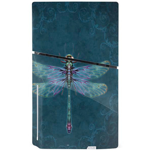 Mystical Dragonfly by Brigid Ashwood PS5 Slim Disk Bundle Skin
