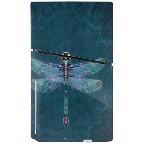 Mystical Dragonfly by Brigid Ashwood PS5 Slim Disk Console Skin