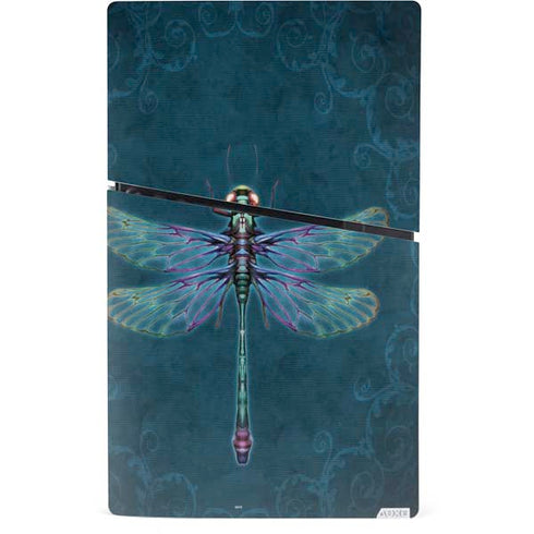 Mystical Dragonfly by Brigid Ashwood PS5 Slim Digital Edition Console Skin
