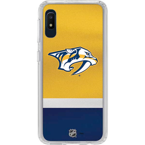 NHL Nashville Predators Alternate Jersey Galaxy A10e Clear Case