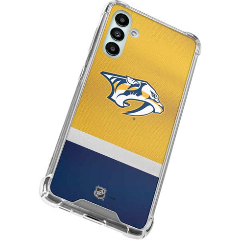 NHL Nashville Predators Alternate Jersey Galaxy A13 5G Clear Case