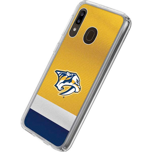 NHL Nashville Predators Alternate Jersey Galaxy A20 Clear Case