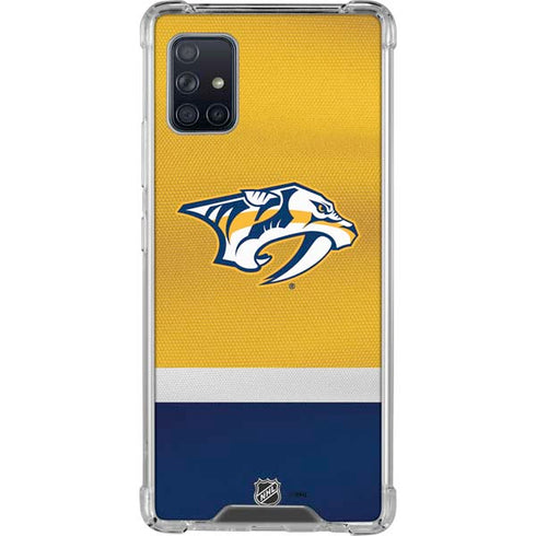 NHL Nashville Predators Alternate Jersey Galaxy A51 5G Clear Case