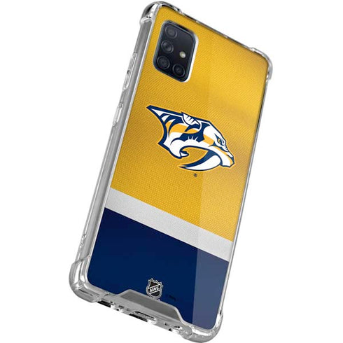 NHL Nashville Predators Alternate Jersey Galaxy A51 5G Clear Case