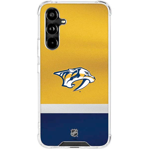 NHL Nashville Predators Alternate Jersey Galaxy A54 5G Clear Case