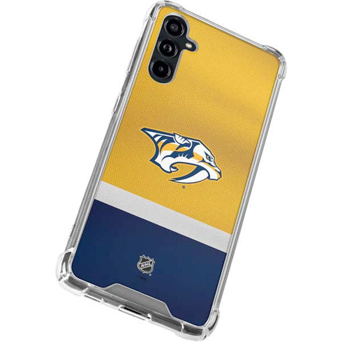 NHL Nashville Predators Alternate Jersey Galaxy A54 5G Clear Case