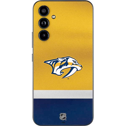 NHL Nashville Predators Alternate Jersey Galaxy A54 5G Skin