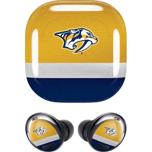 NHL Nashville Predators Alternate Jersey Galaxy Buds Pro Skin