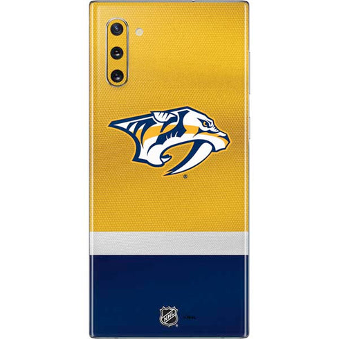 NHL Nashville Predators Alternate Jersey Galaxy Note 10 Skin