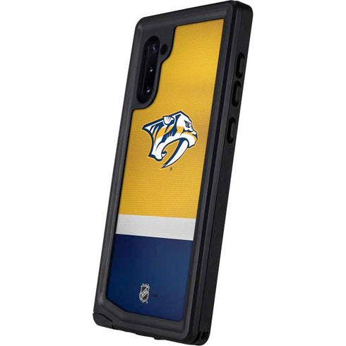 NHL Nashville Predators Alternate Jersey Galaxy Note 10 Waterproof Case