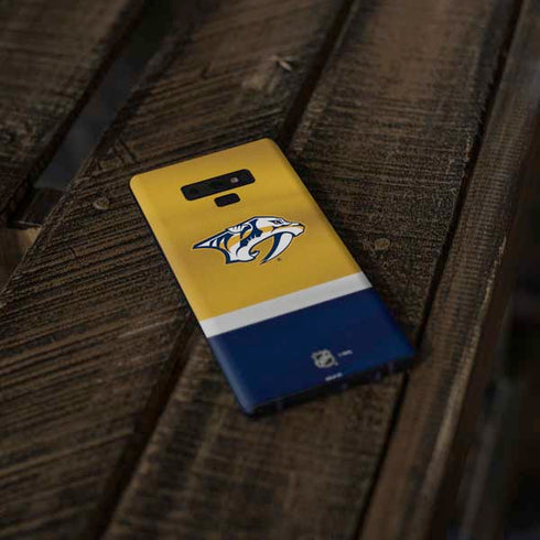 NHL Nashville Predators Alternate Jersey Galaxy Note 9 Skin