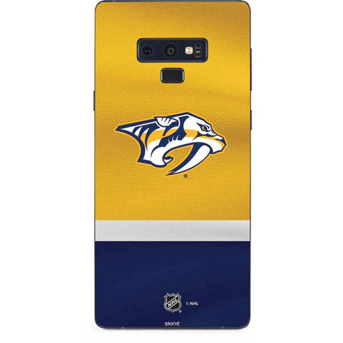 NHL Nashville Predators Alternate Jersey Galaxy Note 9 Skin