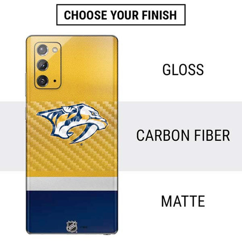 NHL Nashville Predators Alternate Jersey Galaxy Note20 5G Skin